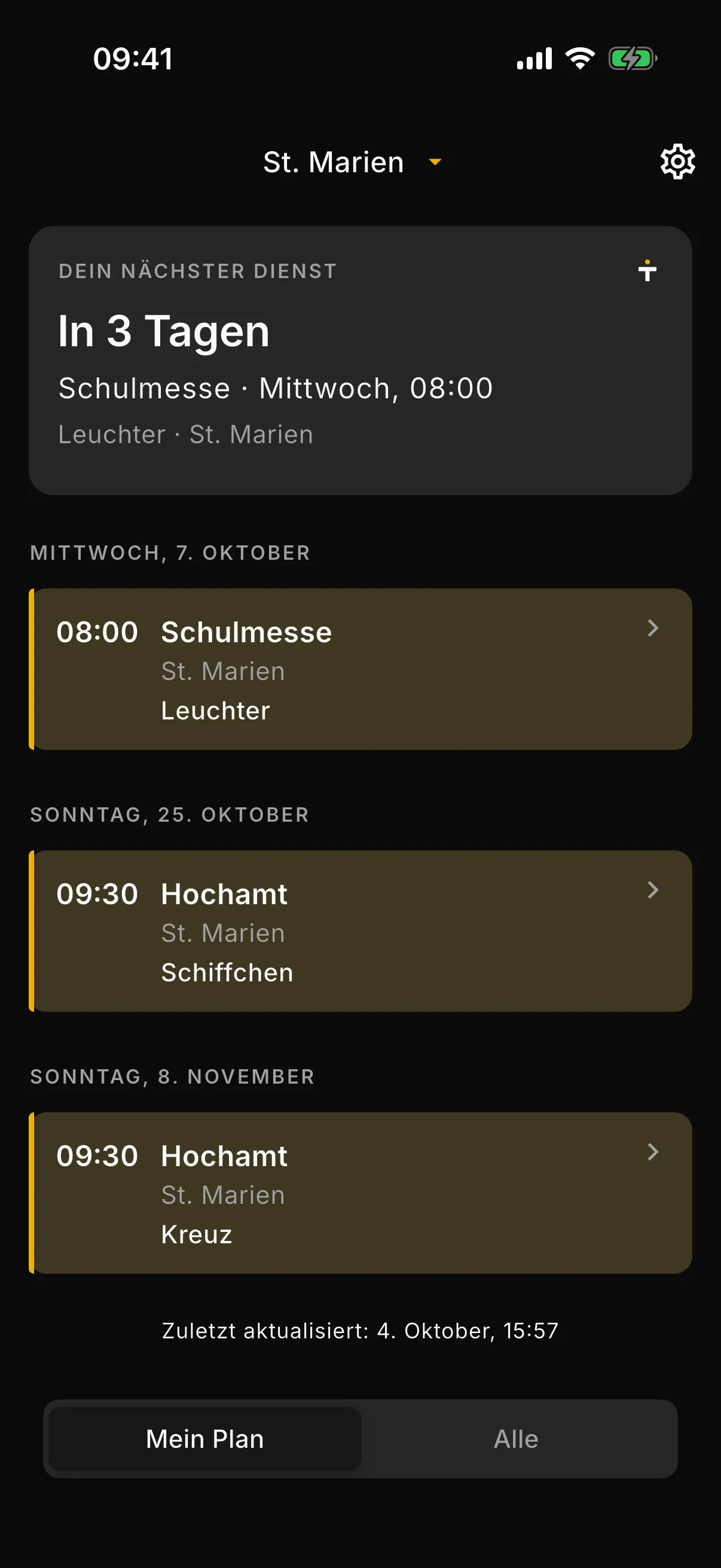 Die Turnus-App: dein nächster Dienst und deine Termine