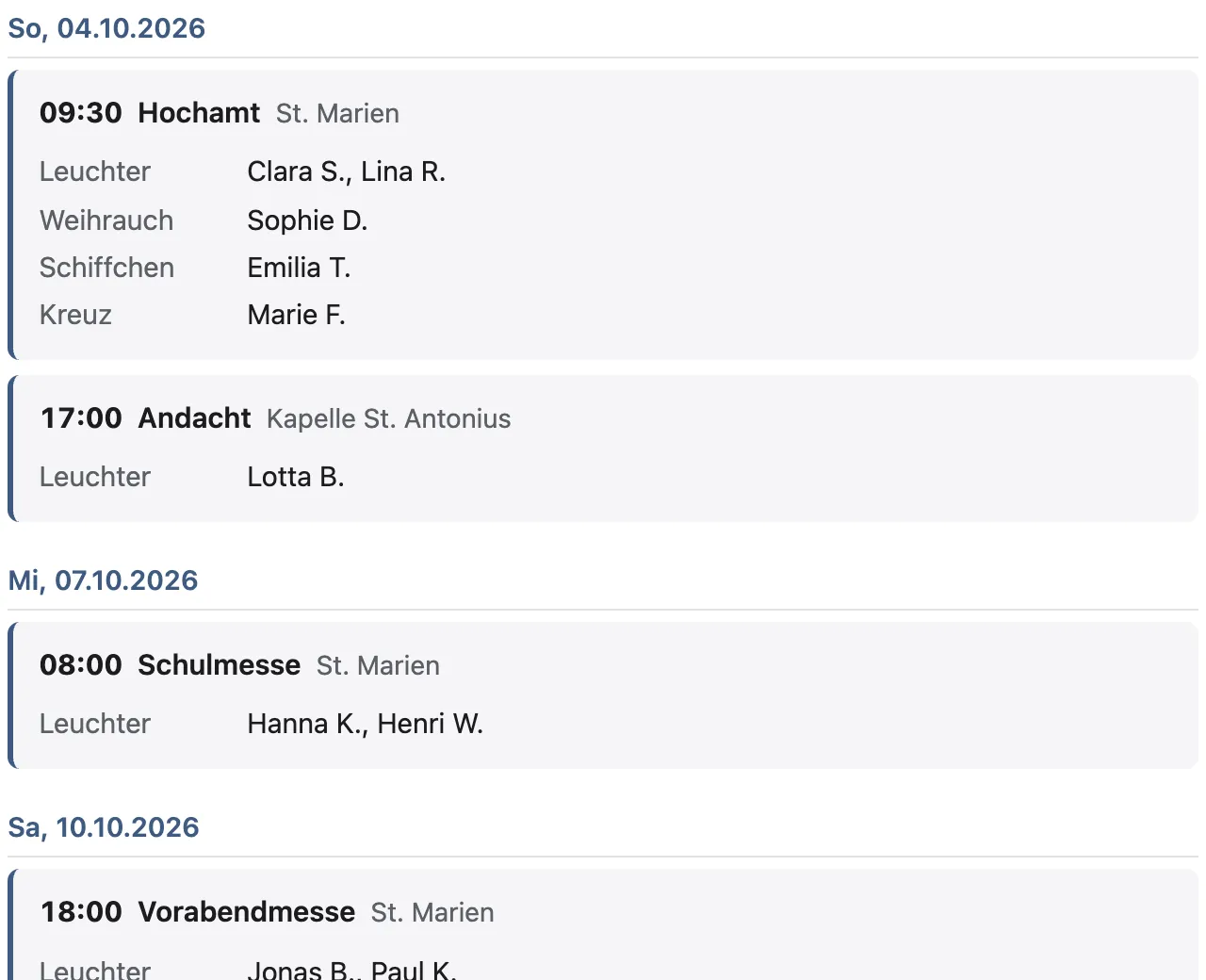 Der eingebettete Plan auf einer Gemeinde-Website